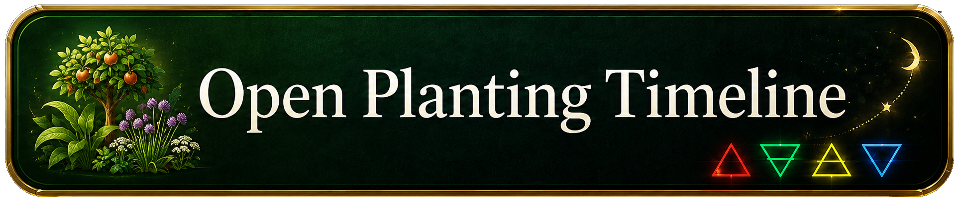 Open Planting Timeline